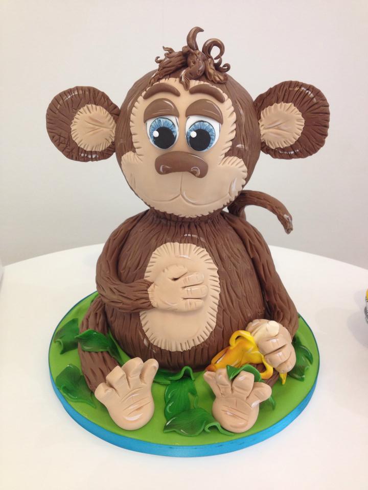 Monkey Birthday Cake - Adventures of a DIY Mom