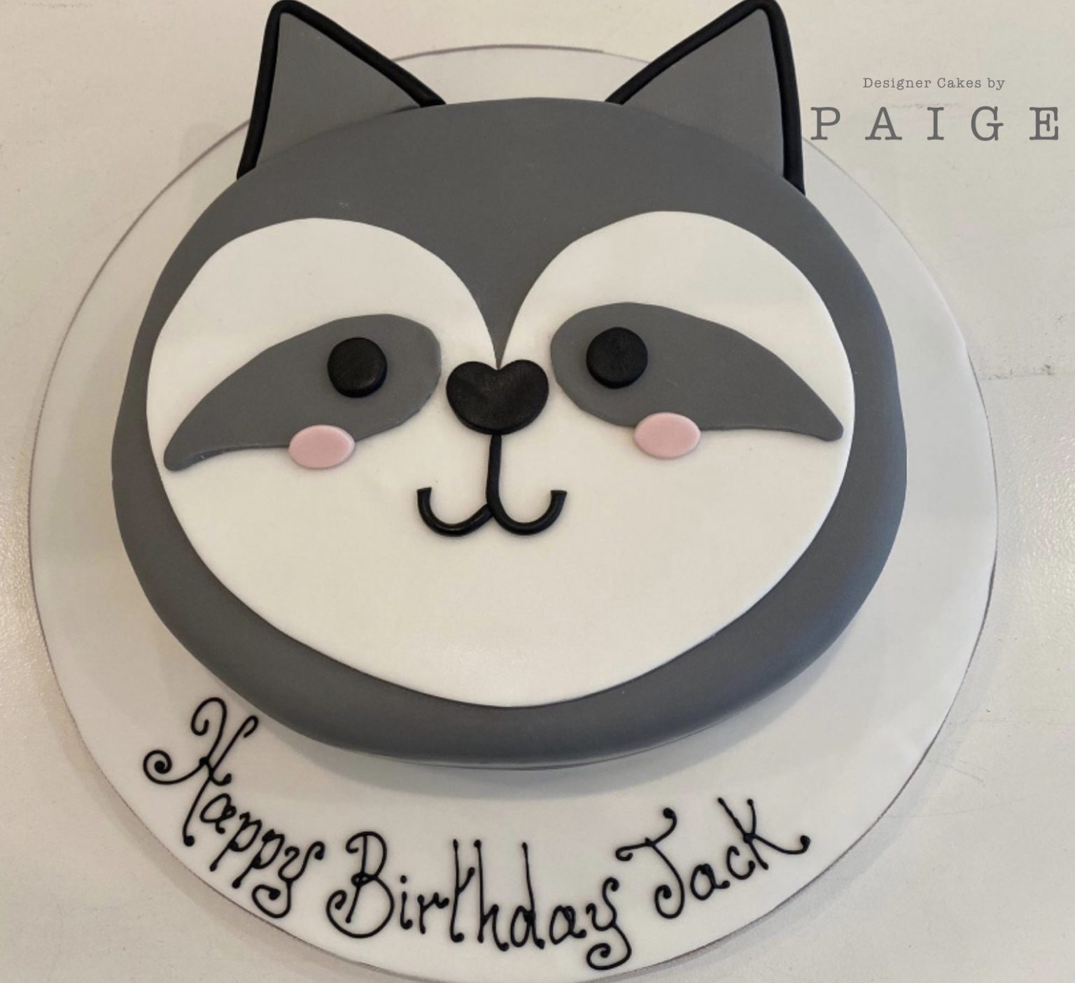 Raccoon Face - Designer Cakes by Paige