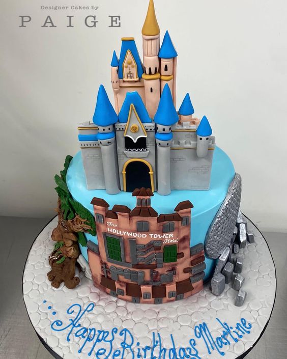 Disney Princesses Castle Cake 6